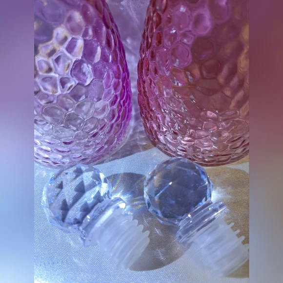 Purple and Pink Glass Bottles - Picture 5 of 5
